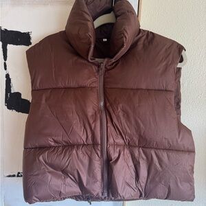 Brown Puffer Vest